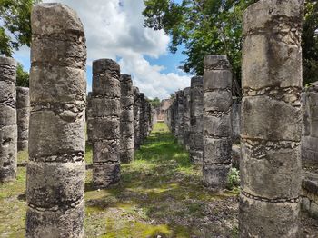 View of old ruins against sky