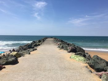 Pathway leading to sea