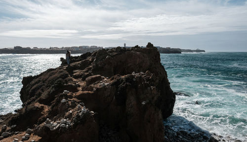 Panoramic view of sea against sky