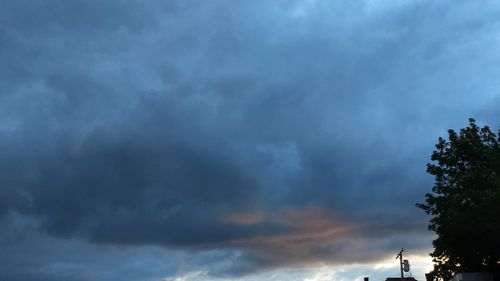 Low angle view of storm clouds in sky