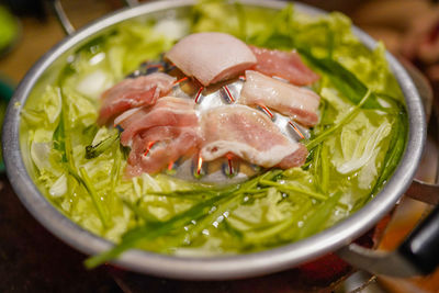 Close-up of food in bowl