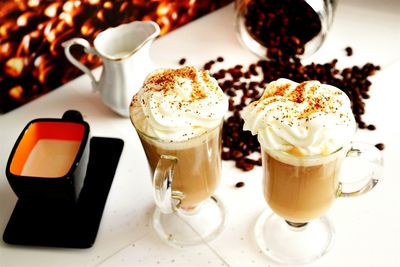 Close-up of drink on table