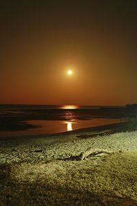 Scenic view of sea during sunset