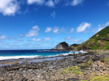 Scenic view of sea against sky