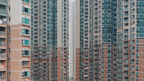 Full frame shot of apartment building