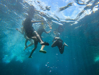 Scuba diving in sea