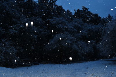 Star field against sky at night