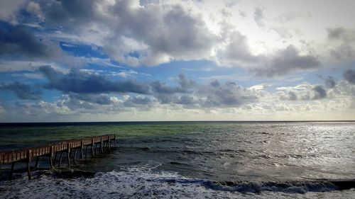 Scenic view of sea against sky