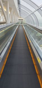 View of escalator