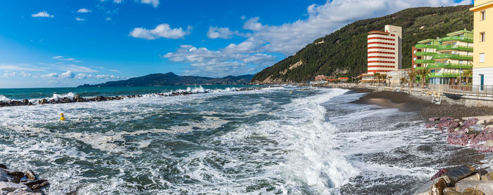 Scenic view of sea against sky