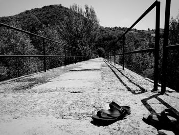 View of railroad track against sky