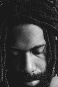 Close-up portrait of young man