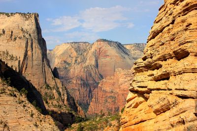 View of rock formations