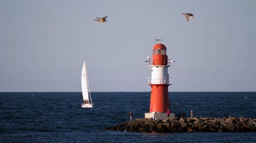 Lighthouse on beach