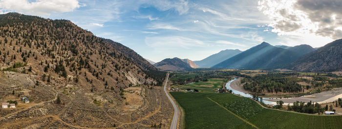 Panoramic view of landscape against sky