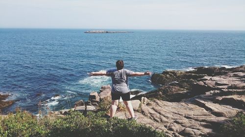 Scenic view of sea against sky