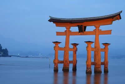 Torii gate at itsukushima shrine