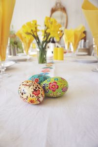 Close-up of multi colored candies on table