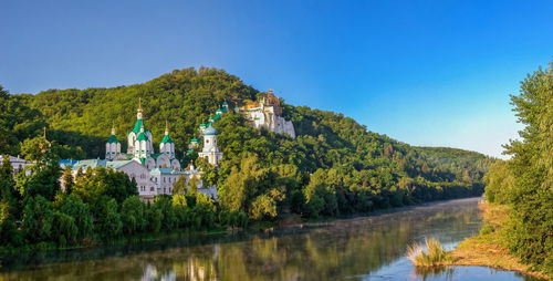 The holy mountains lavra of the holy dormition in svyatogorsk or sviatohirsk, ukraine