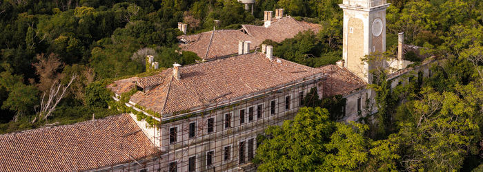 Low angle view of old ruins