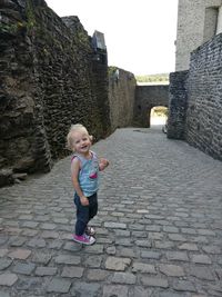 Portrait of girl smiling