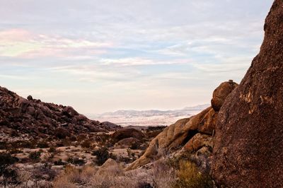 Scenic view of mountain against sky