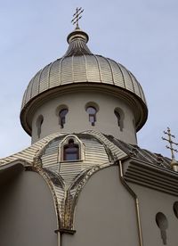 Low angle view of cathedral against clear sky