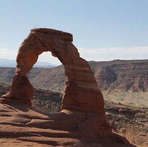 View of rock formations