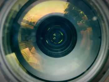 Reflection of camera on mirror