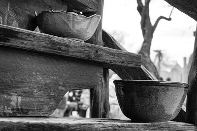 Close-up of bowl on table