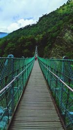 Footbridge over river