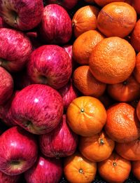 Full frame shot of fruits for sale at market