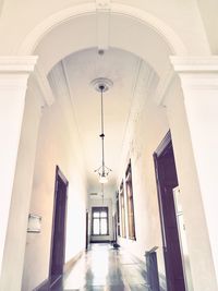 Empty corridor of building