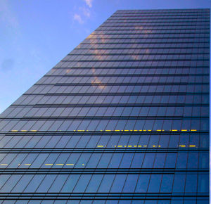 Low angle view of office building