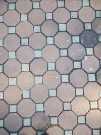 Full frame shot of tiled floor