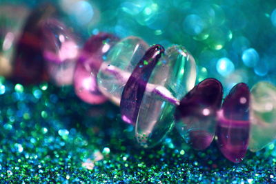 Close-up of bubbles in water