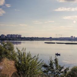 River with buildings in background