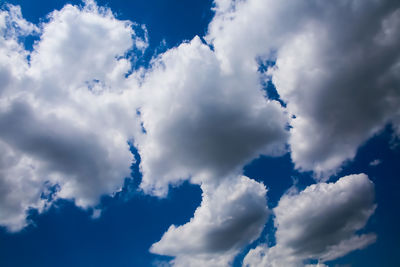 Low angle view of clouds in sky