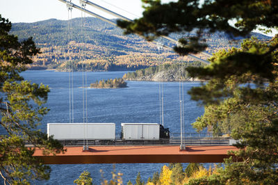 Lorry on bridge