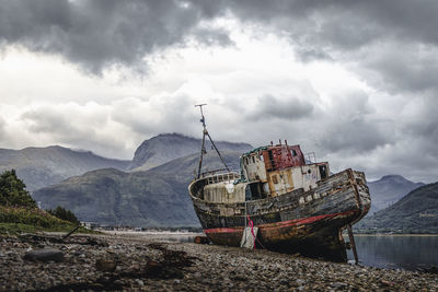 Old boat of caol