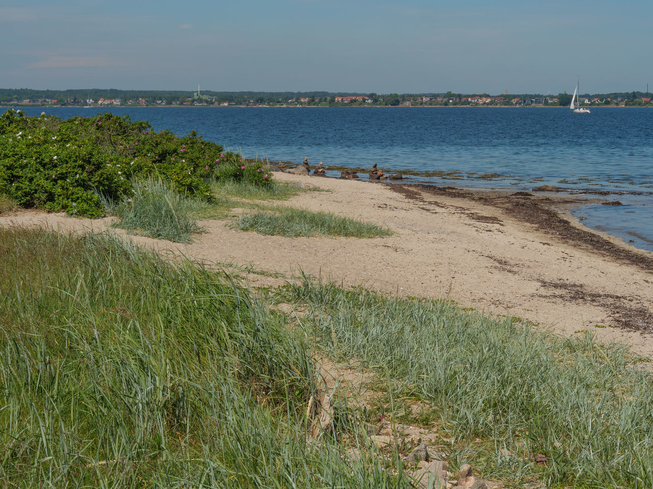 SCENIC VIEW OF BEACH AGAINST SEA