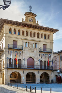 Low angle view of historical building against sky