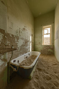 View of an abandoned bathroom