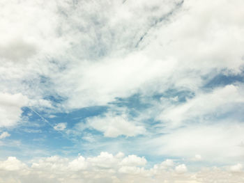 Low angle view of clouds in sky