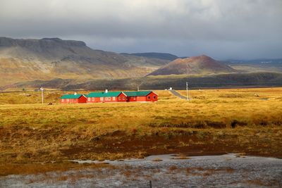 Scenic view of landscape against sky