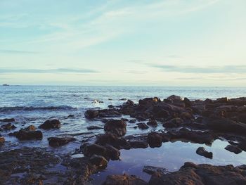 Scenic view of sea against sky