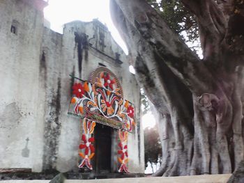 Multi colored temple