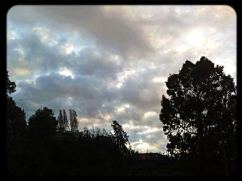 Low angle view of cloudy sky