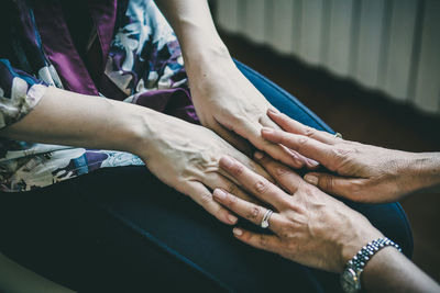 Close-up of hands