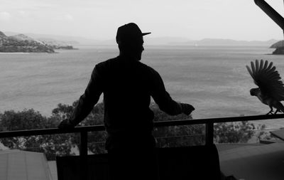 Woman looking at view